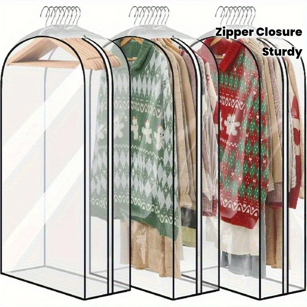 Garment Bags Designed for Hanging Apparel, Closet Storage Solutions for Coats